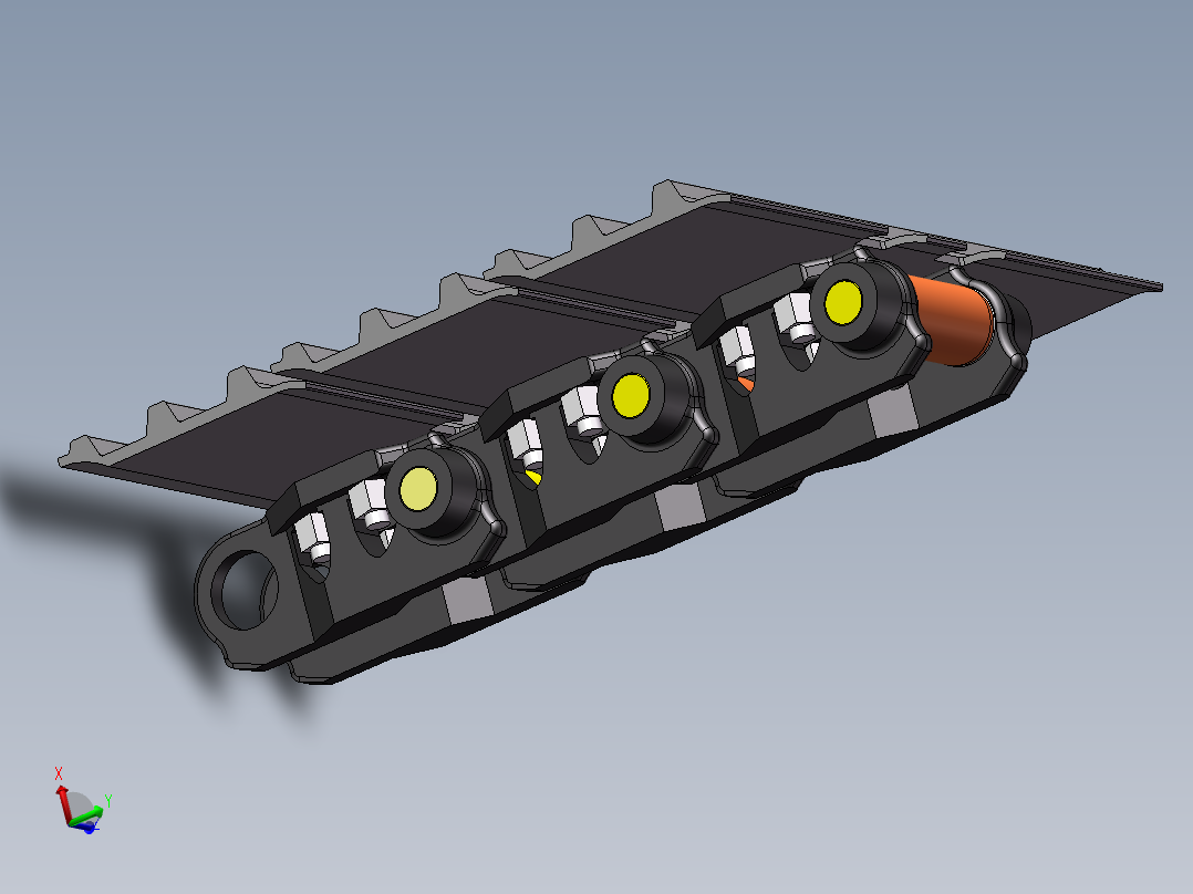 0.2m3挖掘机行走机构四轮一带1561852主视图