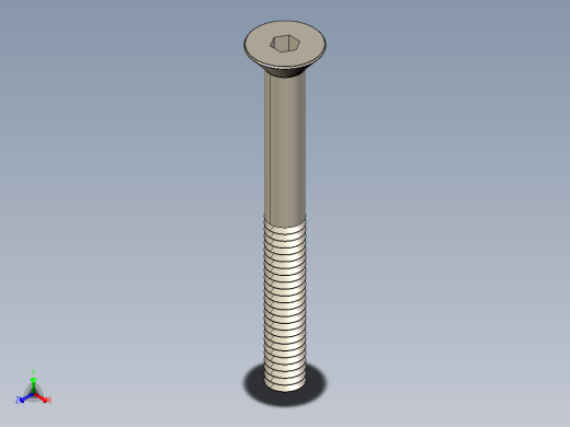 紧固件-IGES 0.2500 Allen Flathead