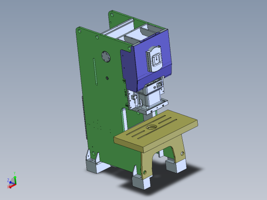G532 200吨冲床3D图纸