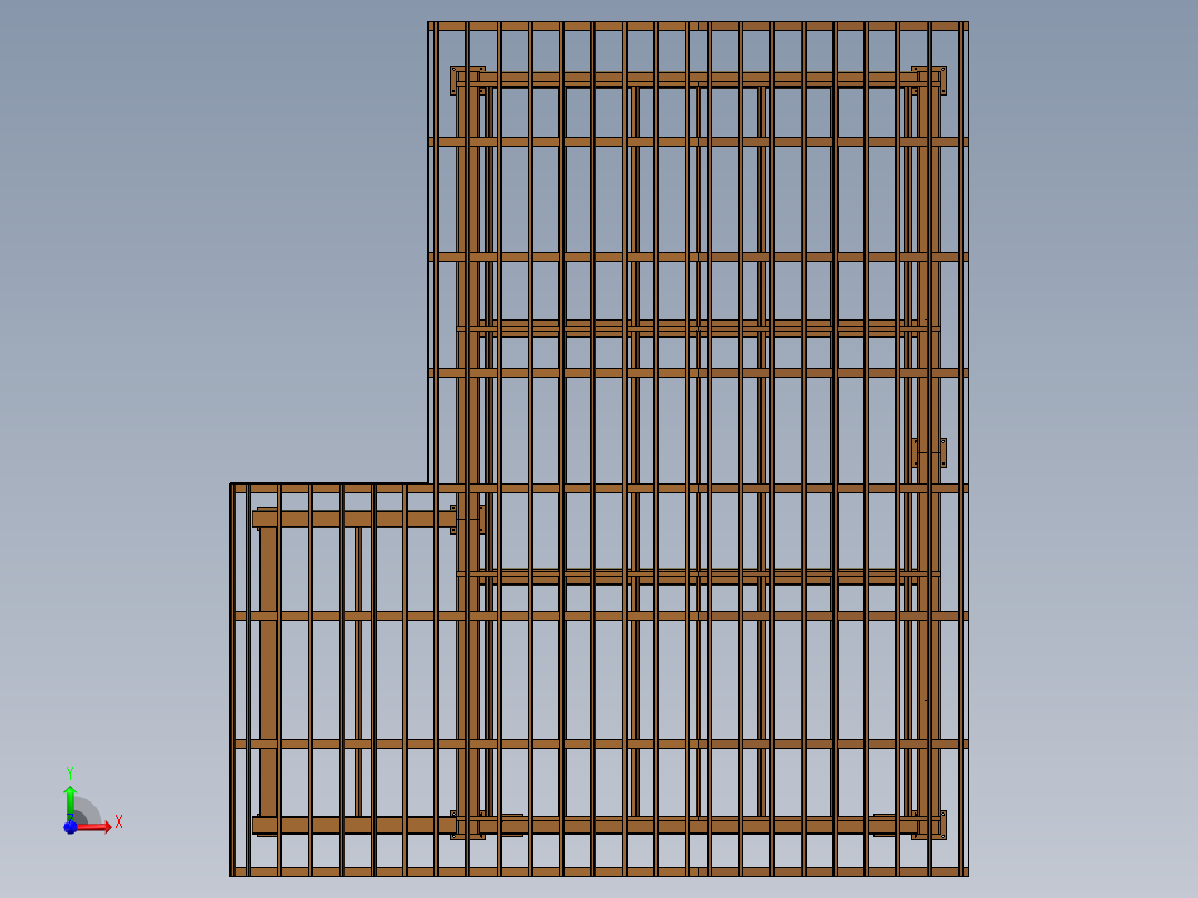 钢结构房B型前视图