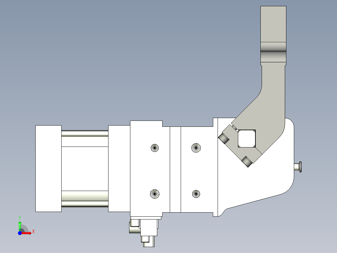 德克斯TUNKERS气缸数模V50.1 A11 T12 5~44前视图