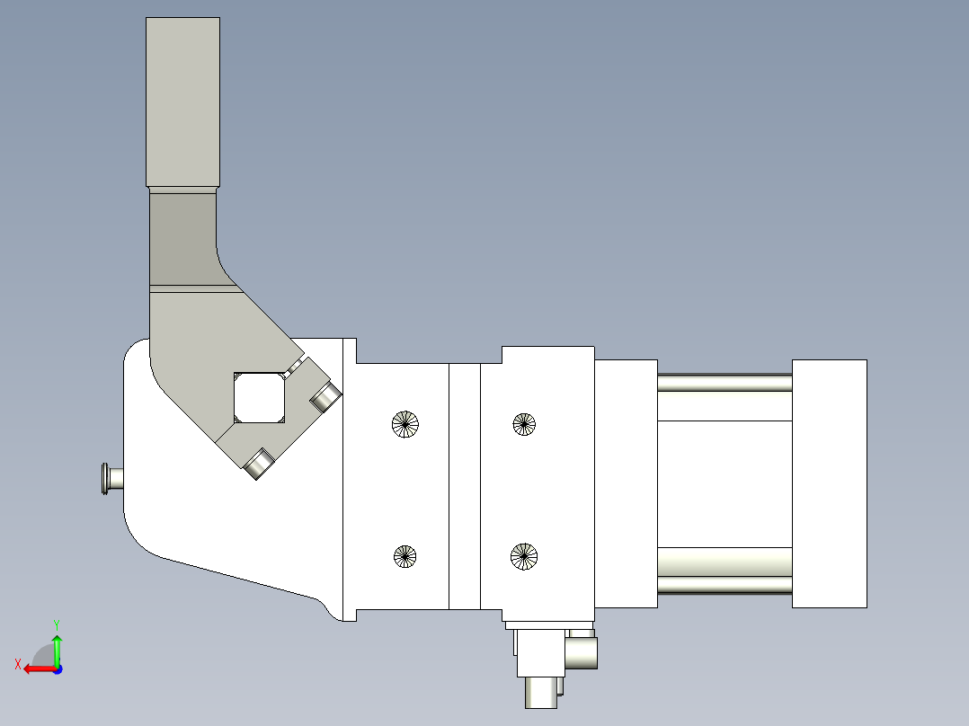 德克斯TUNKERS气缸数模V50.1 A11 T12 5~44后视图
