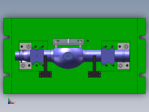 汽车桥壳零件液压柔性夹具设计【含三维图】前视缩略图