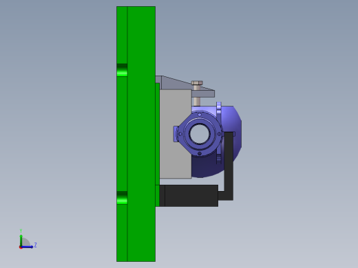 汽车桥壳零件液压柔性夹具设计【含三维图】左视缩略图