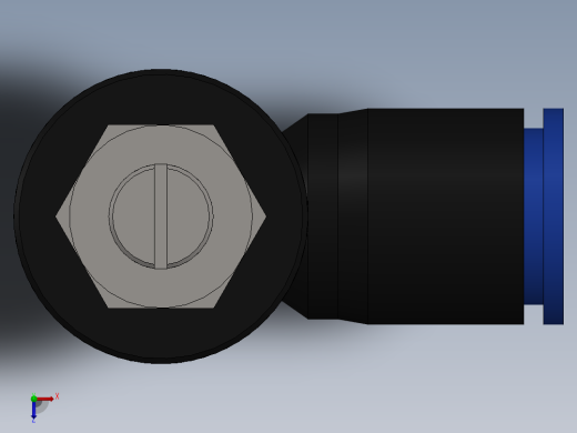 Ø10 x 3-8 - CONTROLE DE FLUXO 90° BANJO (C0K511038)俯视缩略图
