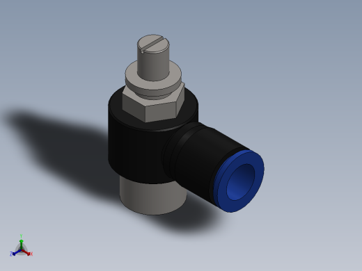 Ø10 x 3-8 - CONTROLE DE FLUXO 90° BANJO (C0K511038)正等轴测缩略图