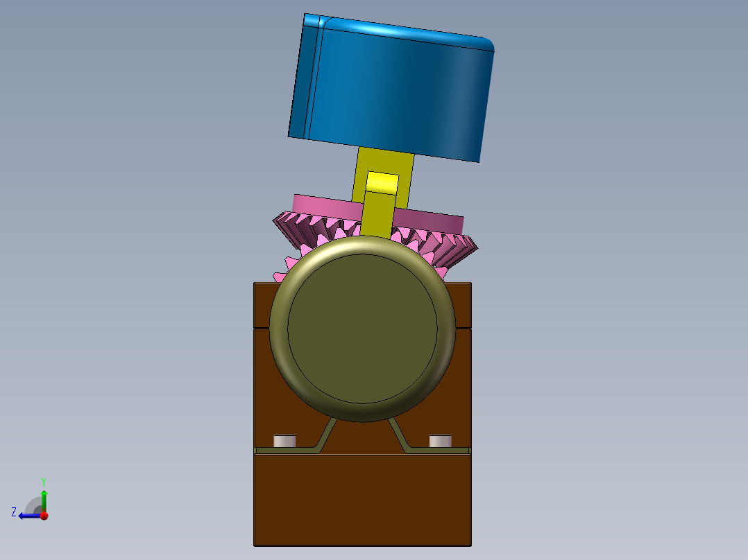 锥齿轮摄像头右视图