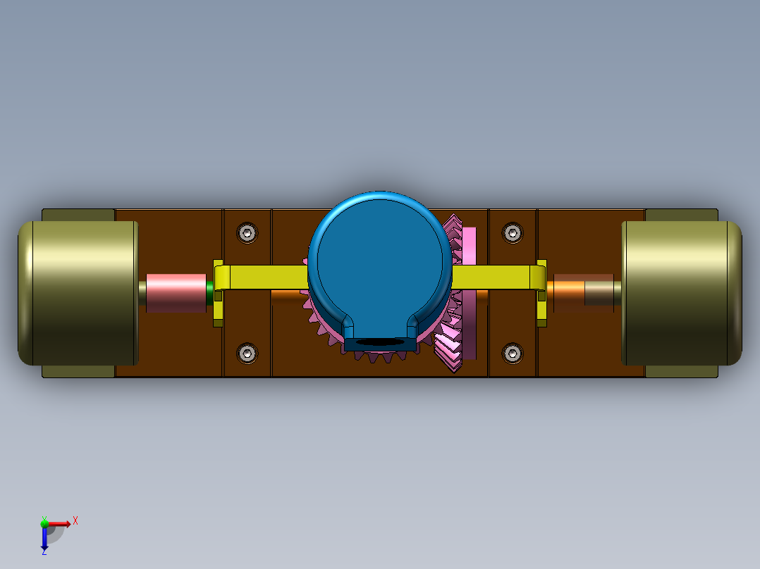 锥齿轮摄像头俯视图