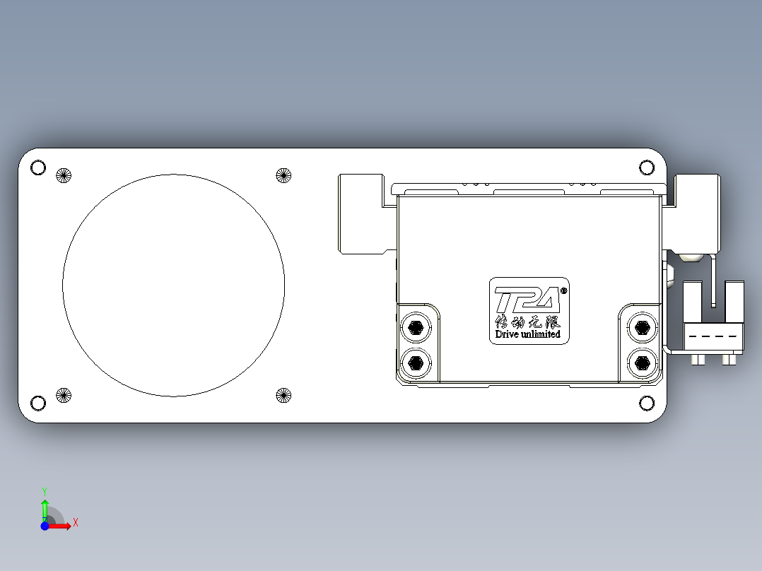 TPA-KNR-60E-1205C-L700A1-ML-P40-N3线性模块铝制底座前视图