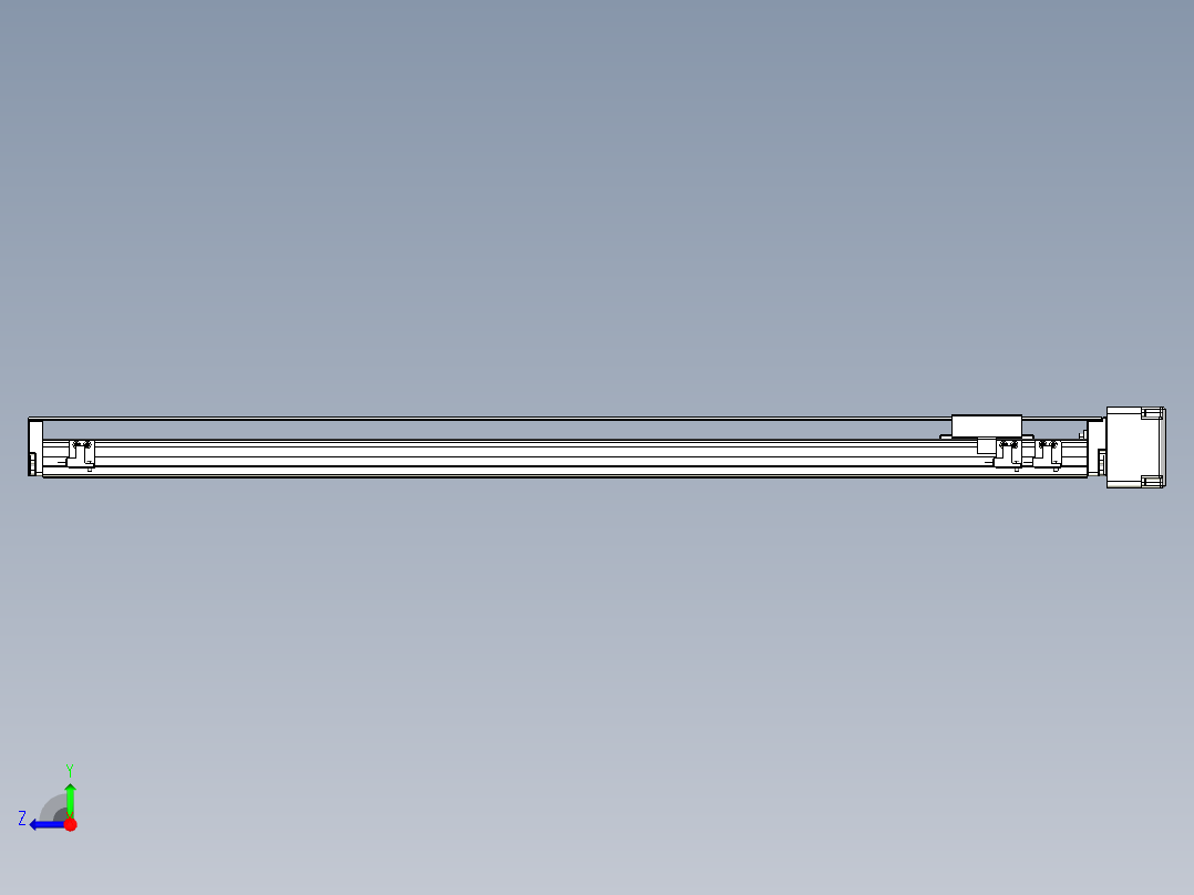 TPA-KNR-60E-1205C-L700A1-ML-P40-N3线性模块铝制底座右视图