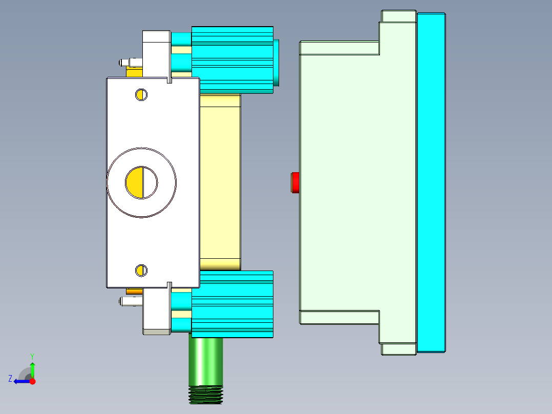 ZAZ00-A-笔记本CNC工装夹具三维模型CNC6-1023右视图