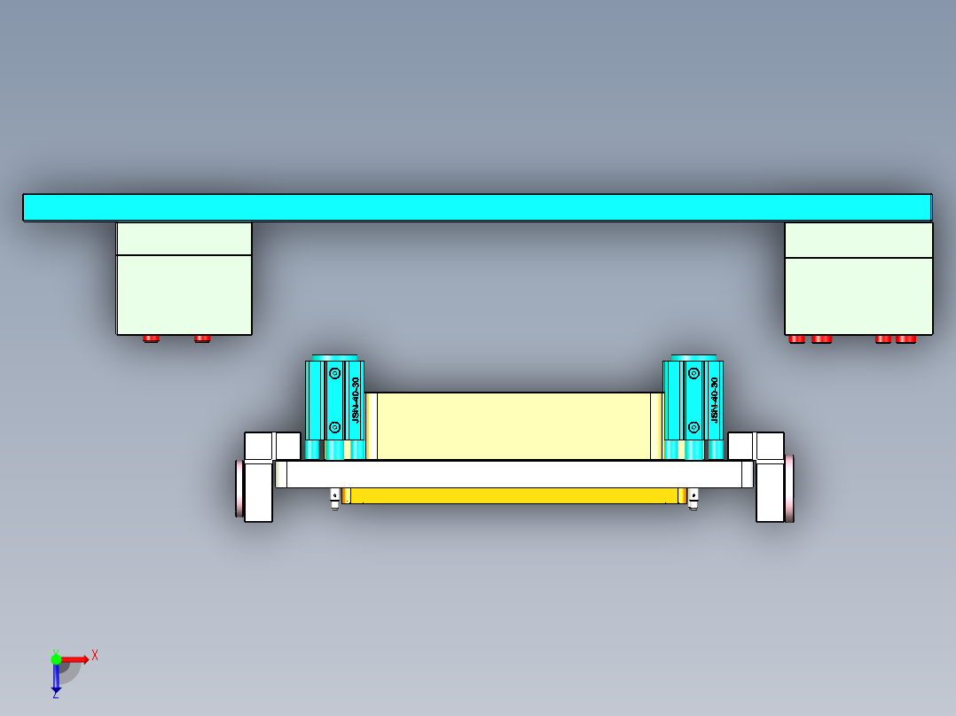 ZAZ00-A-笔记本CNC工装夹具三维模型CNC6-1023俯视图