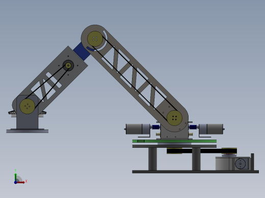 5自由度机械臂前视缩略图