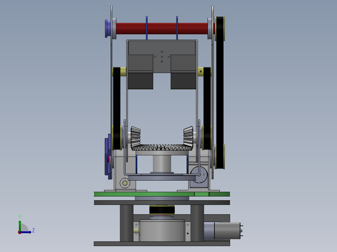 5自由度机械臂左视图