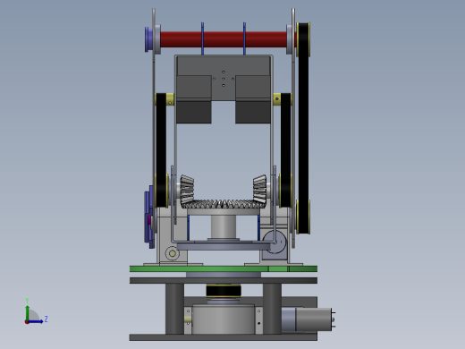 5自由度机械臂左视缩略图
