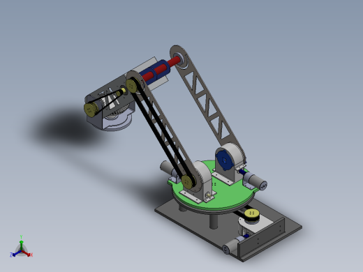 5自由度机械臂正等轴测缩略图