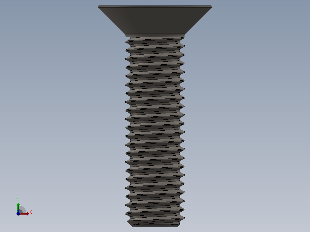 Screw_ISO_10642_M12x45_A2.SLDPRT前视图