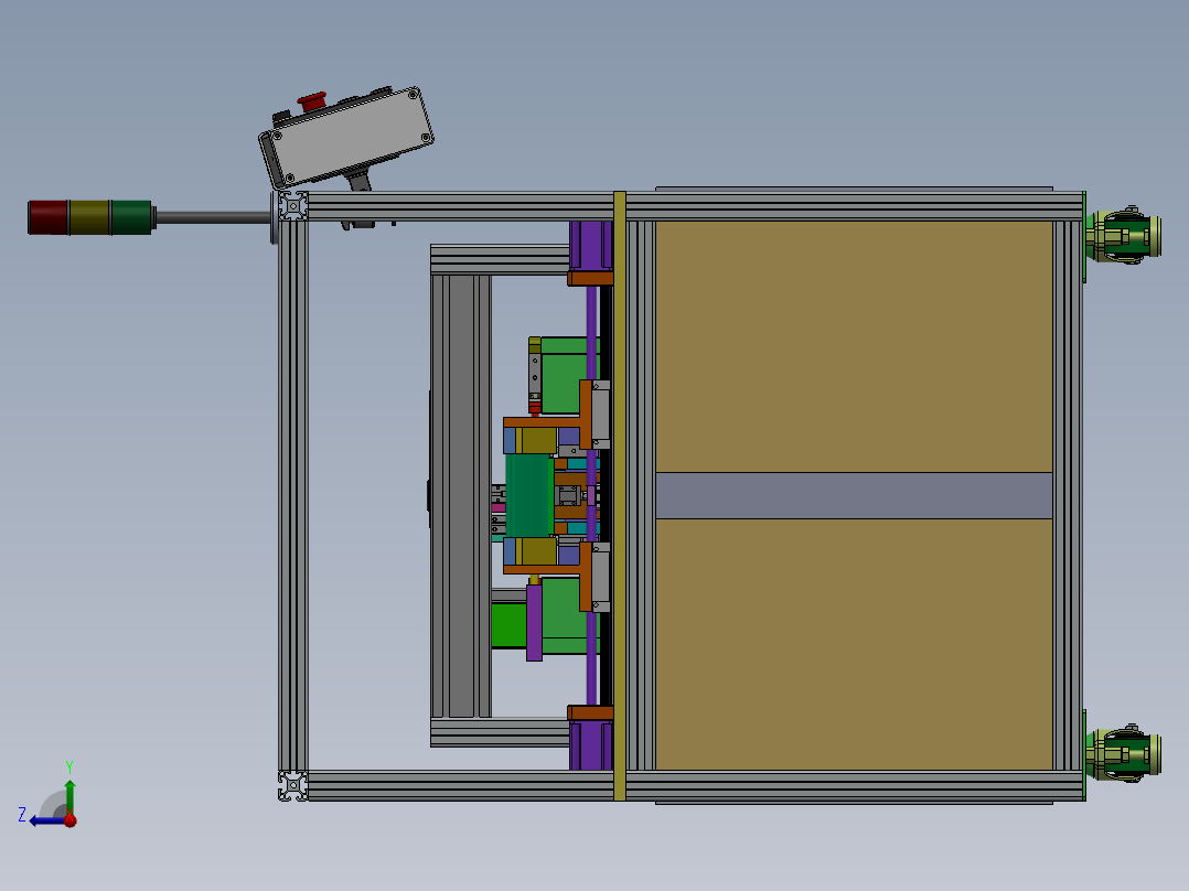 轴滑移推力自动检测设备方案1199878==100右视图
