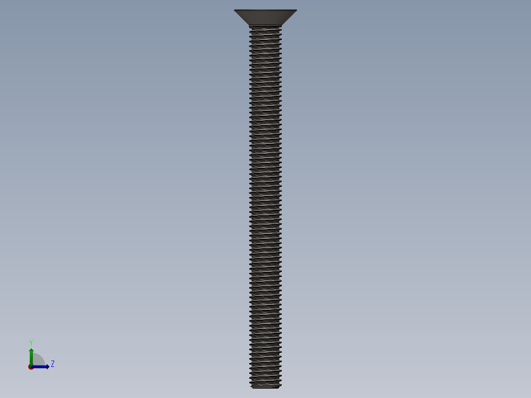 Screw_ISO_10642_M12x140_A2左视图