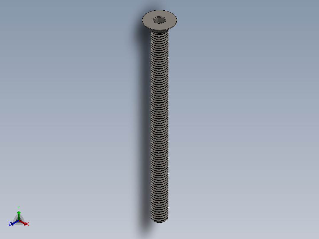 Screw_ISO_10642_M5x70_A2.SLDPRT正等轴测图