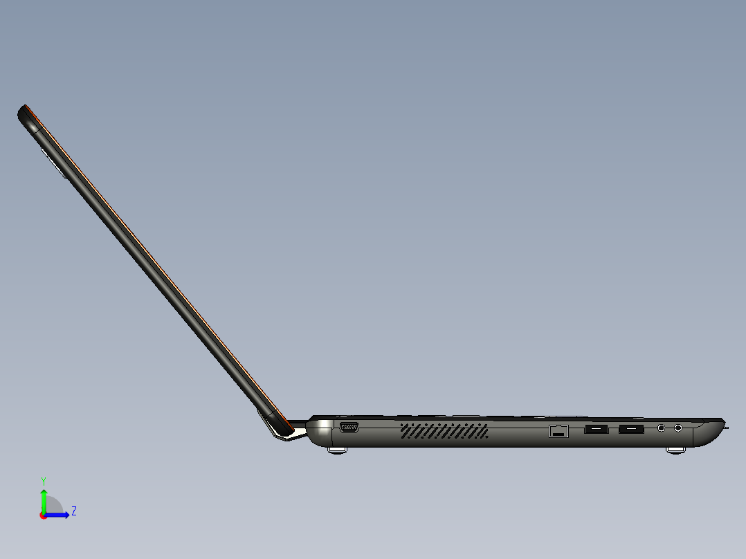 联想笔记本型号Y460  215276左视图