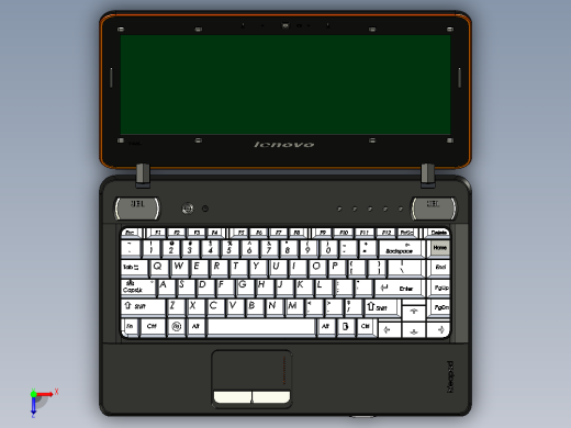 联想笔记本型号Y460  215276俯视缩略图