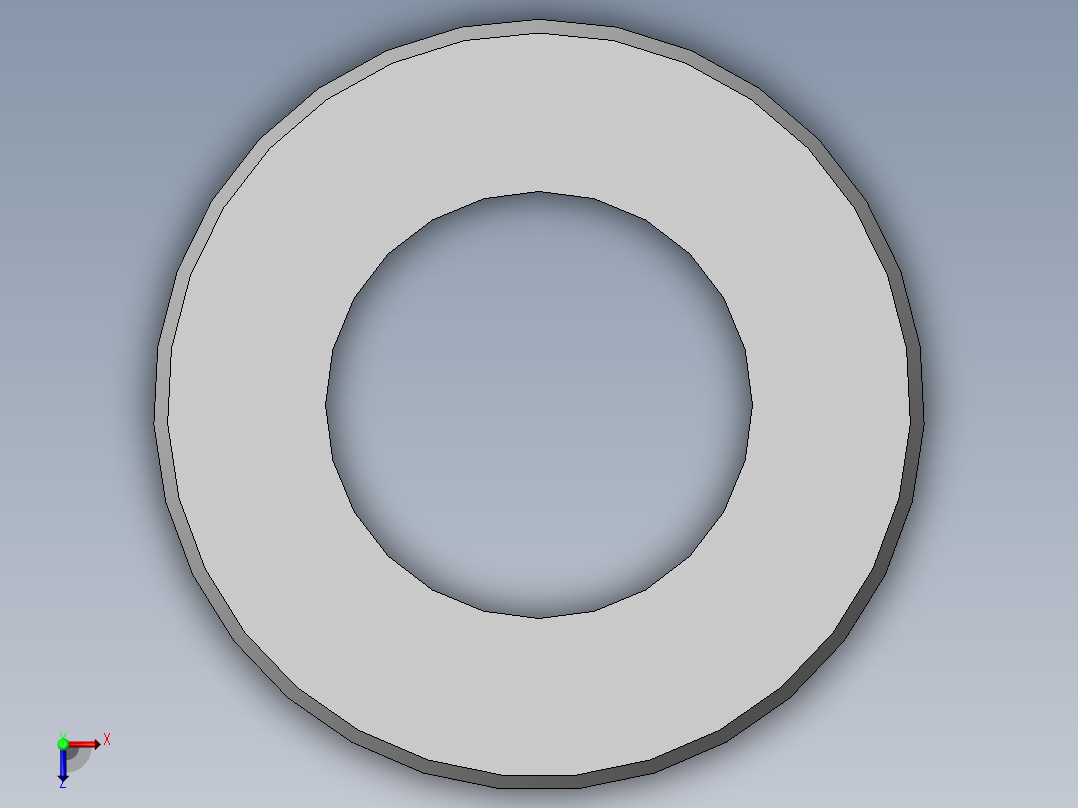 平垫圈倒角型A级30×4俯视图