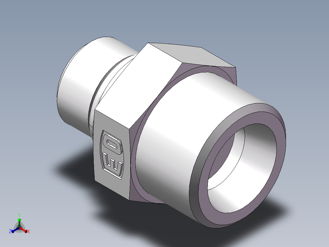 美制O圈密封接头、1DO-20-06主视图