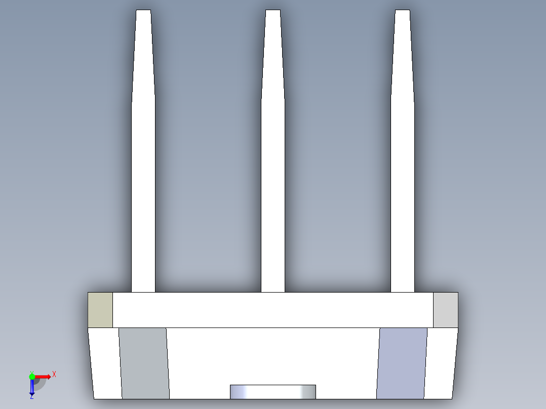 接插件(140)俯视图