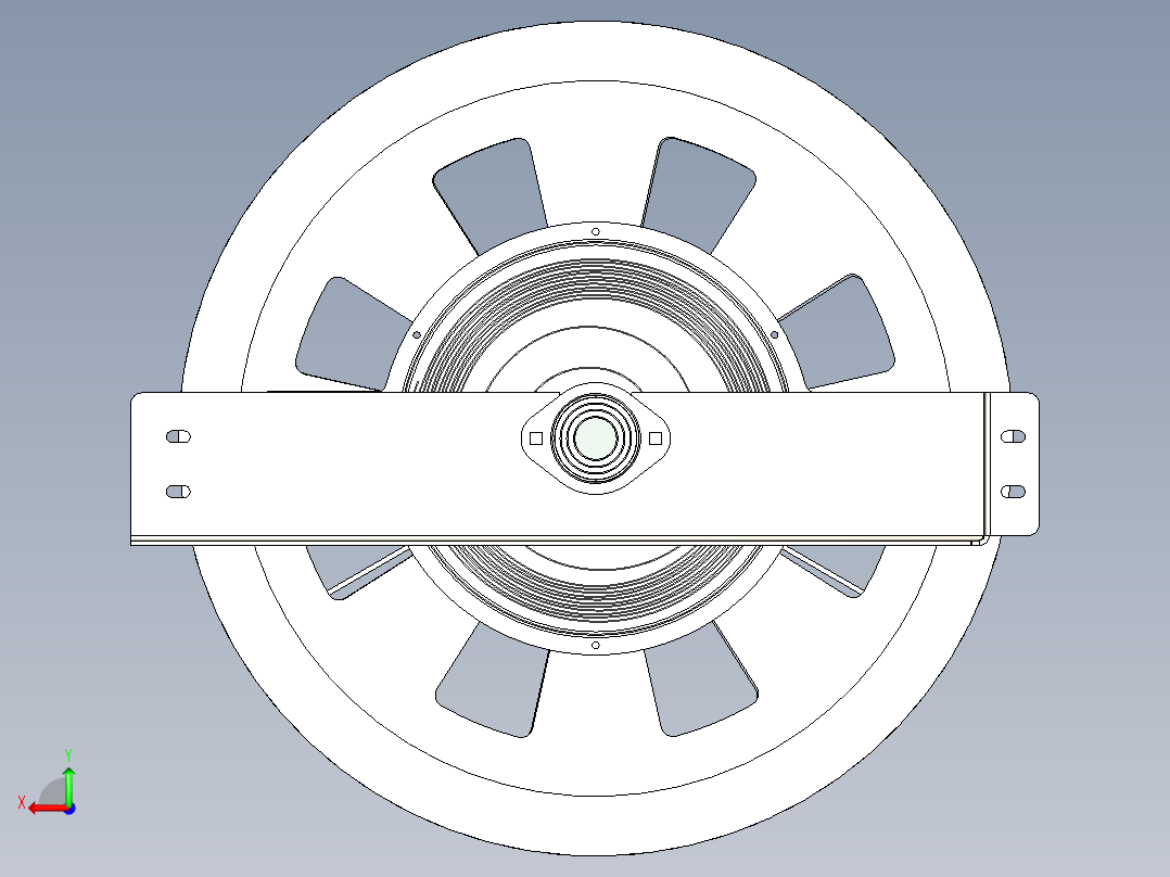 新型多功能卷管器后视图