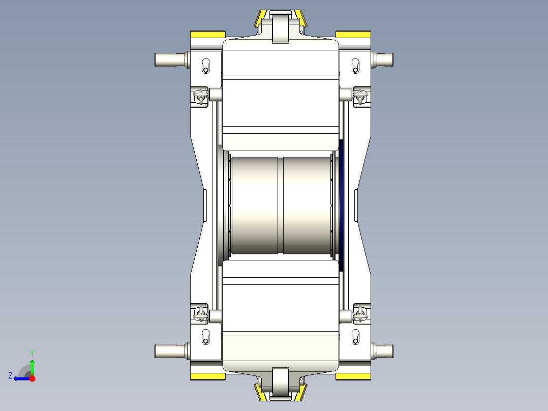 轧钢机轴承座sw20可编辑右视图