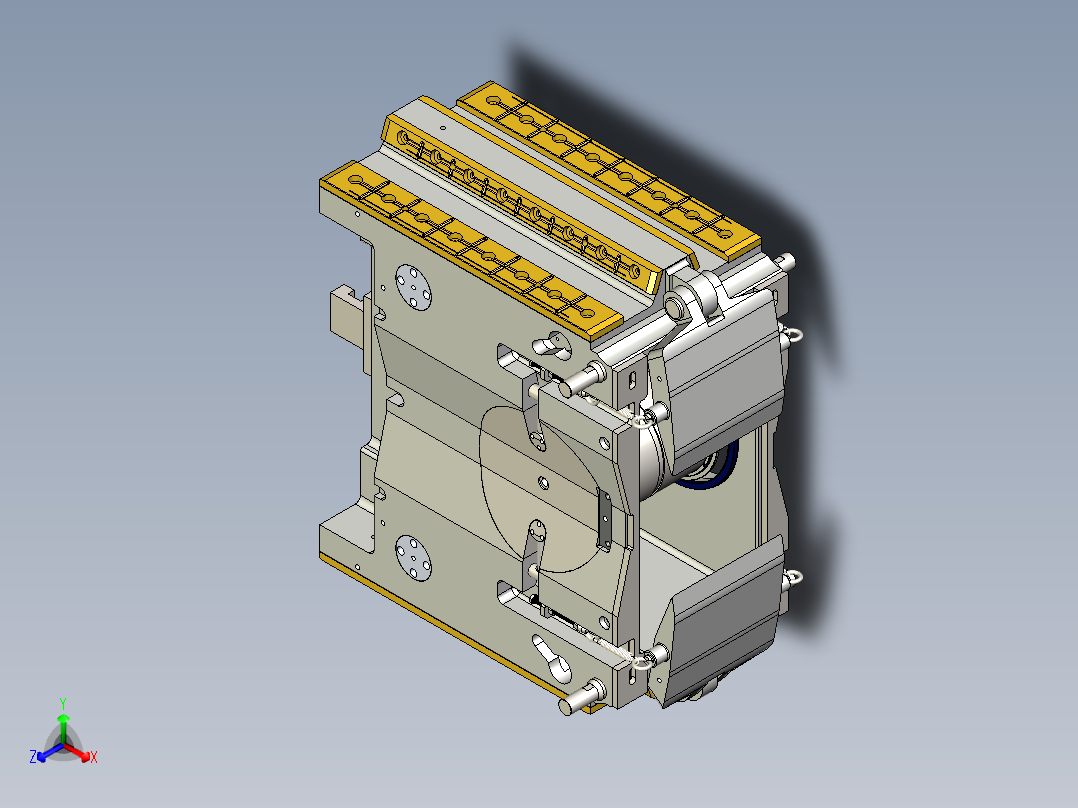 轧钢机轴承座sw20可编辑正等轴测图