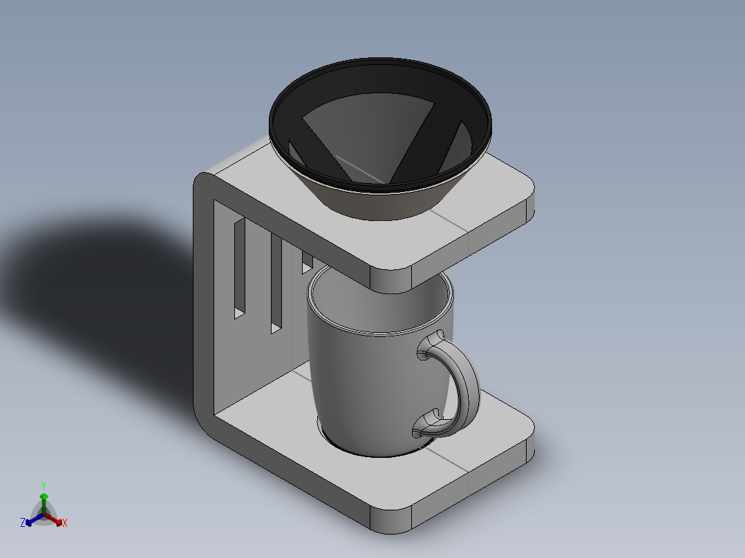 咖啡机(8)正等轴测图
