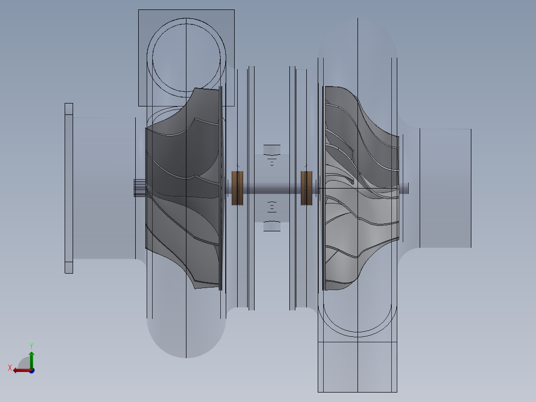 增压器(30)后视图