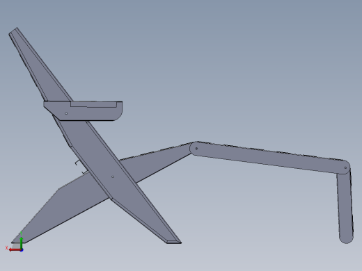 躺椅模型设计后视缩略图