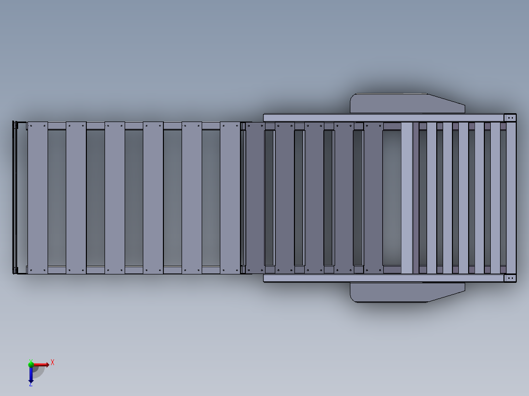 躺椅模型设计俯视图