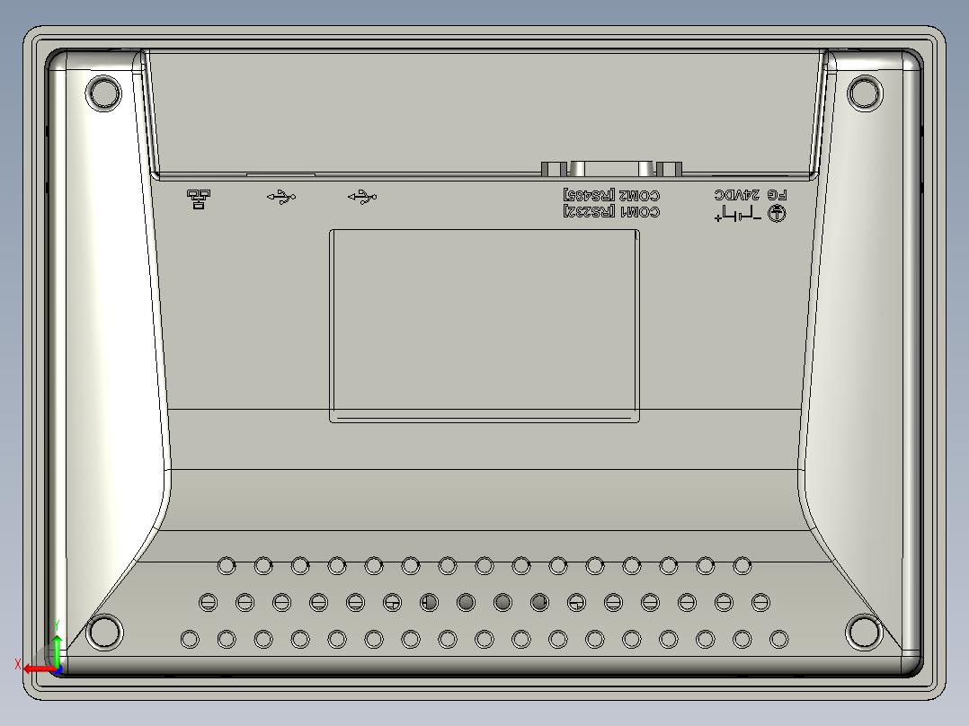 TK6071IP触摸屏后视图