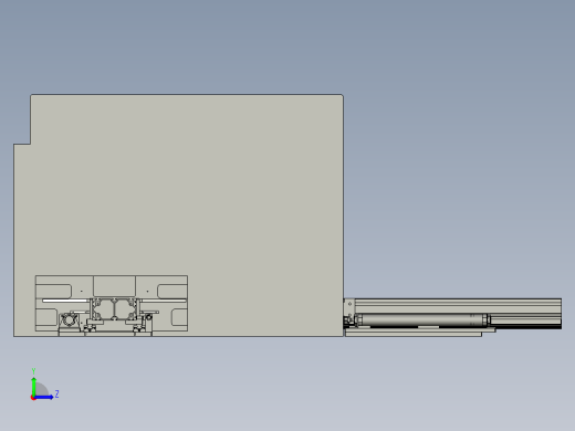 退料-废料组-ZZx左视缩略图