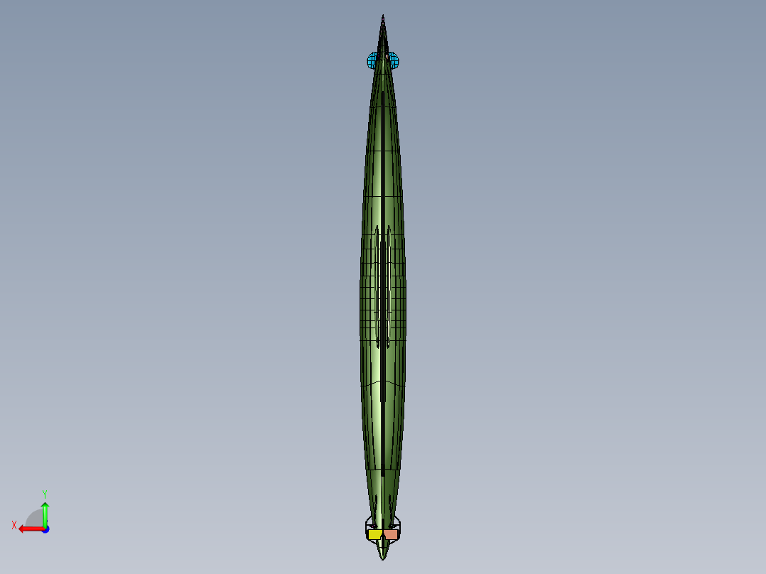 巡洋潜水舰后视图