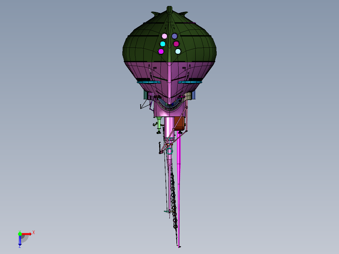 巡洋潜水舰俯视图