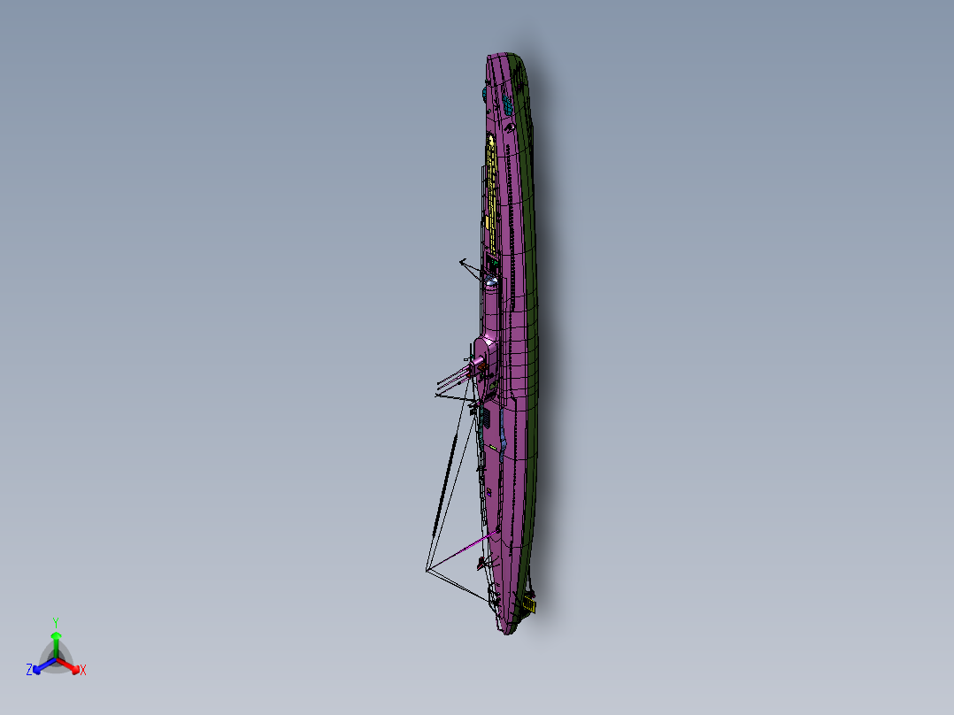 巡洋潜水舰正等轴测图