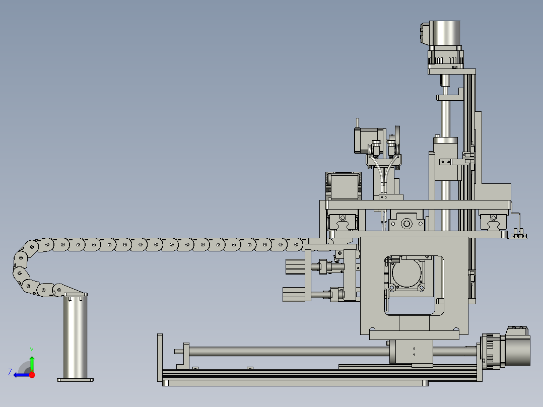 XX03-XYZ轴龙门架装配右视图