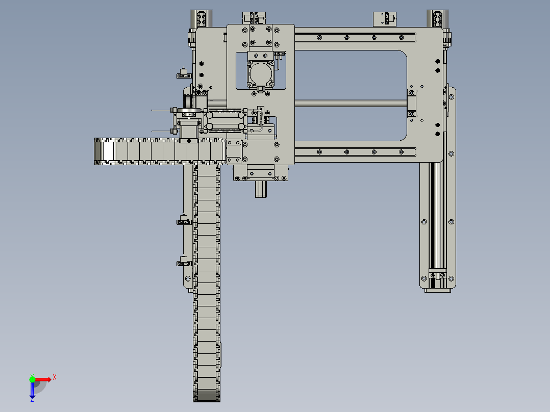 XX03-XYZ轴龙门架装配俯视图