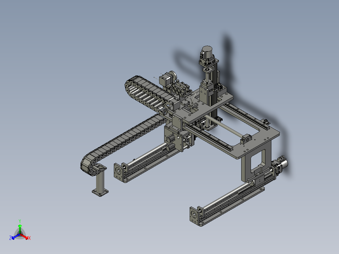 XX03-XYZ轴龙门架装配正等轴测图
