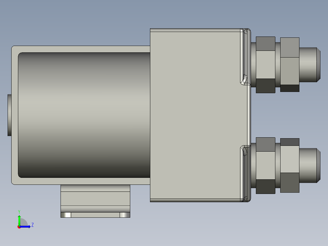 QCC26C-100A-24V直流接触器左视图