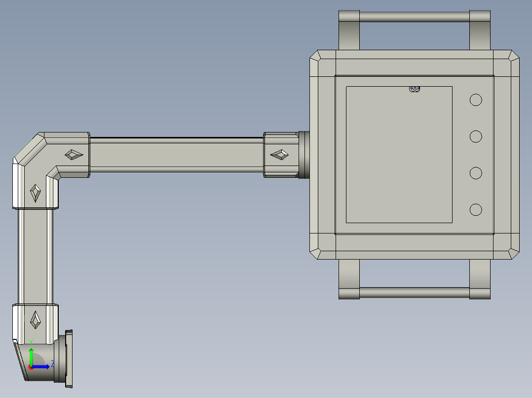 微宏动力操作箱-dtk左视图