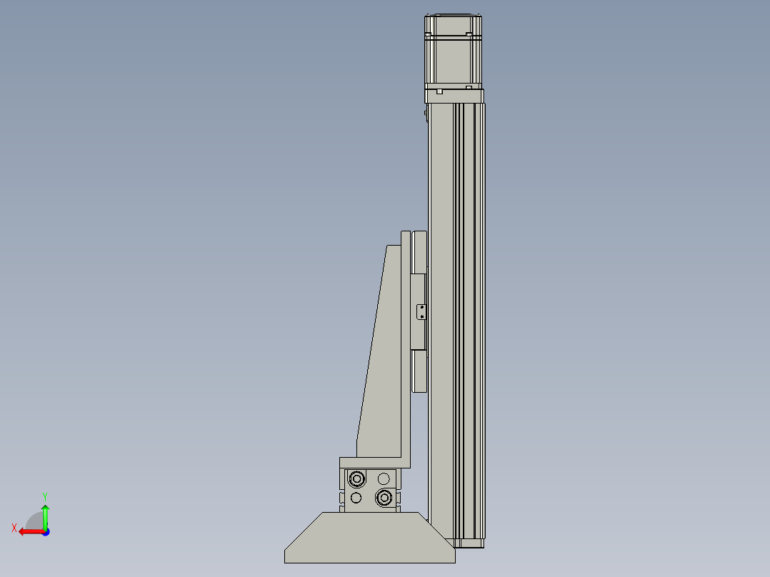 载具夹抓后视图