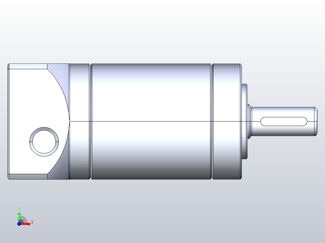 精密行星减速器40ZDE二级外形图T1 M3前视图