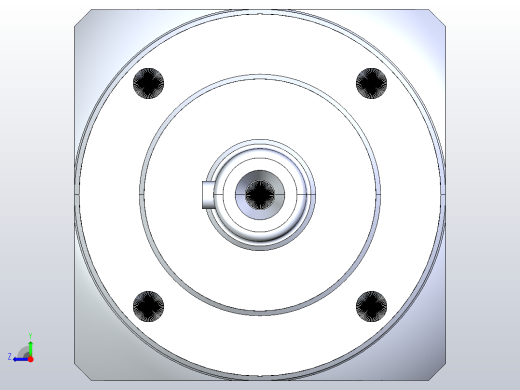 精密行星减速器40ZDE二级外形图T1 M3右视缩略图