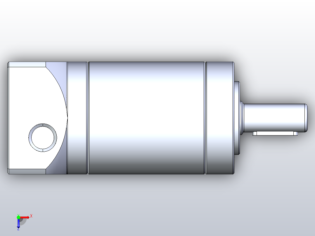 精密行星减速器40ZDE二级外形图T1 M3俯视图